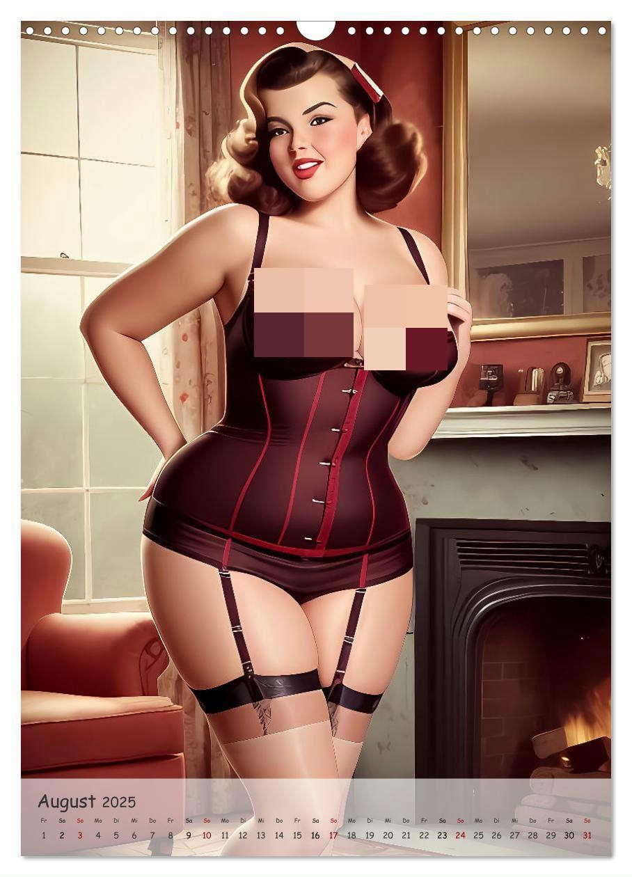 Bild: 9783383808487 | Pin-up Girls - Retro Glamour (Wandkalender 2025 DIN A3 hoch),...