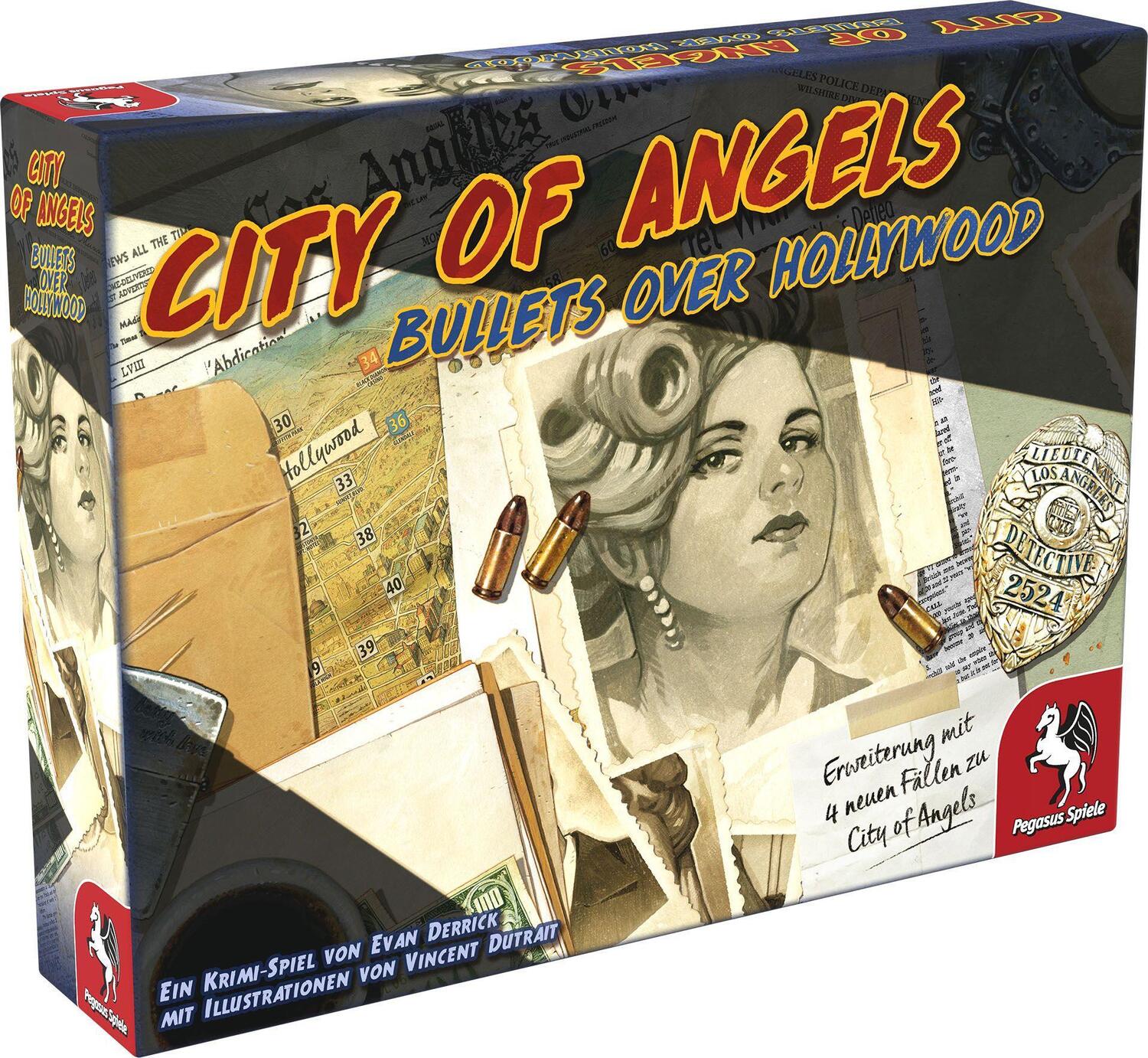 Cover: 4250231729843 | City of Angels: Bullets over Hollywood [Erweiterung] | Spiel | Deutsch