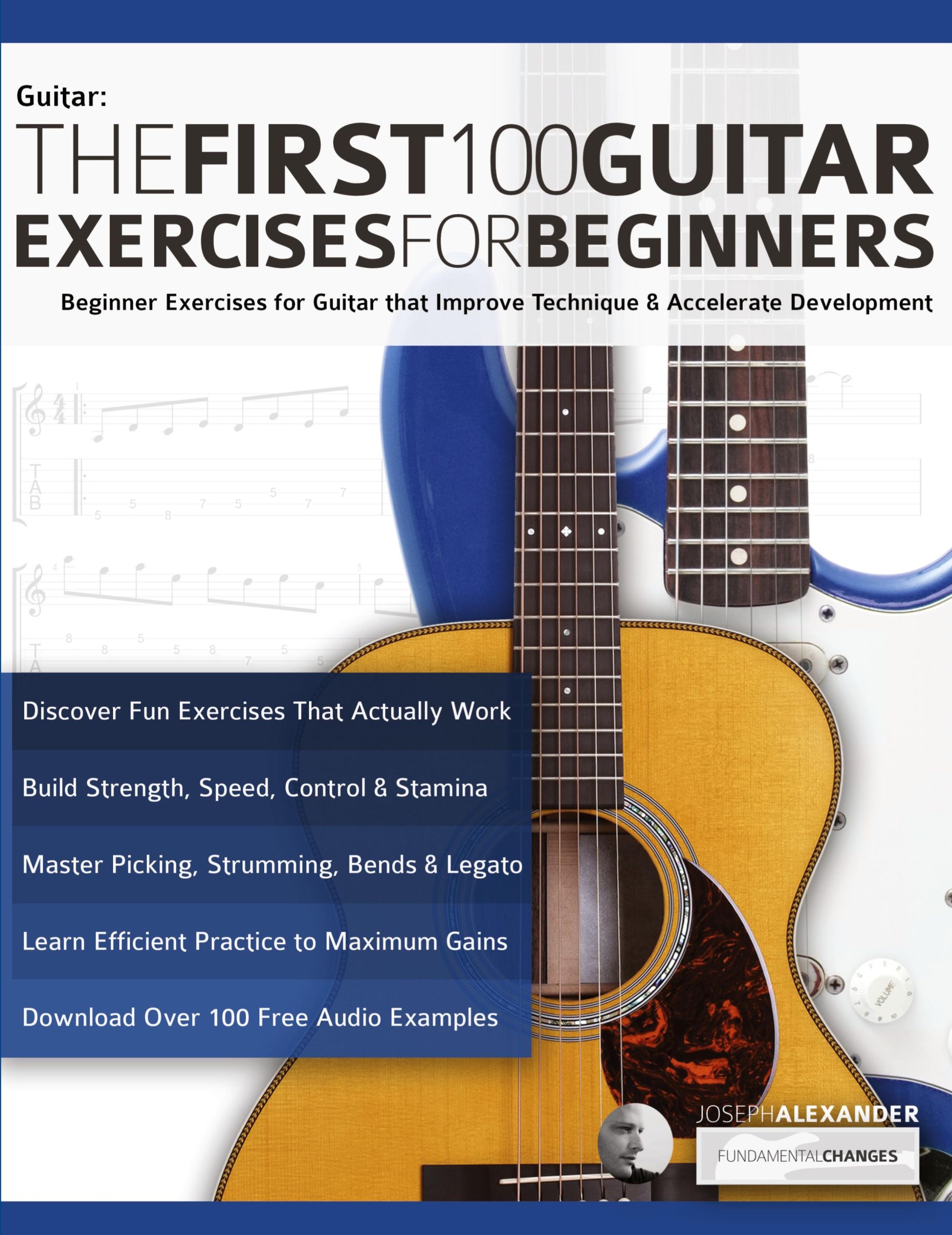 Cover: 9781789330229 | The First 100 Guitar Exercises for Beginners | Joseph Alexander | Buch