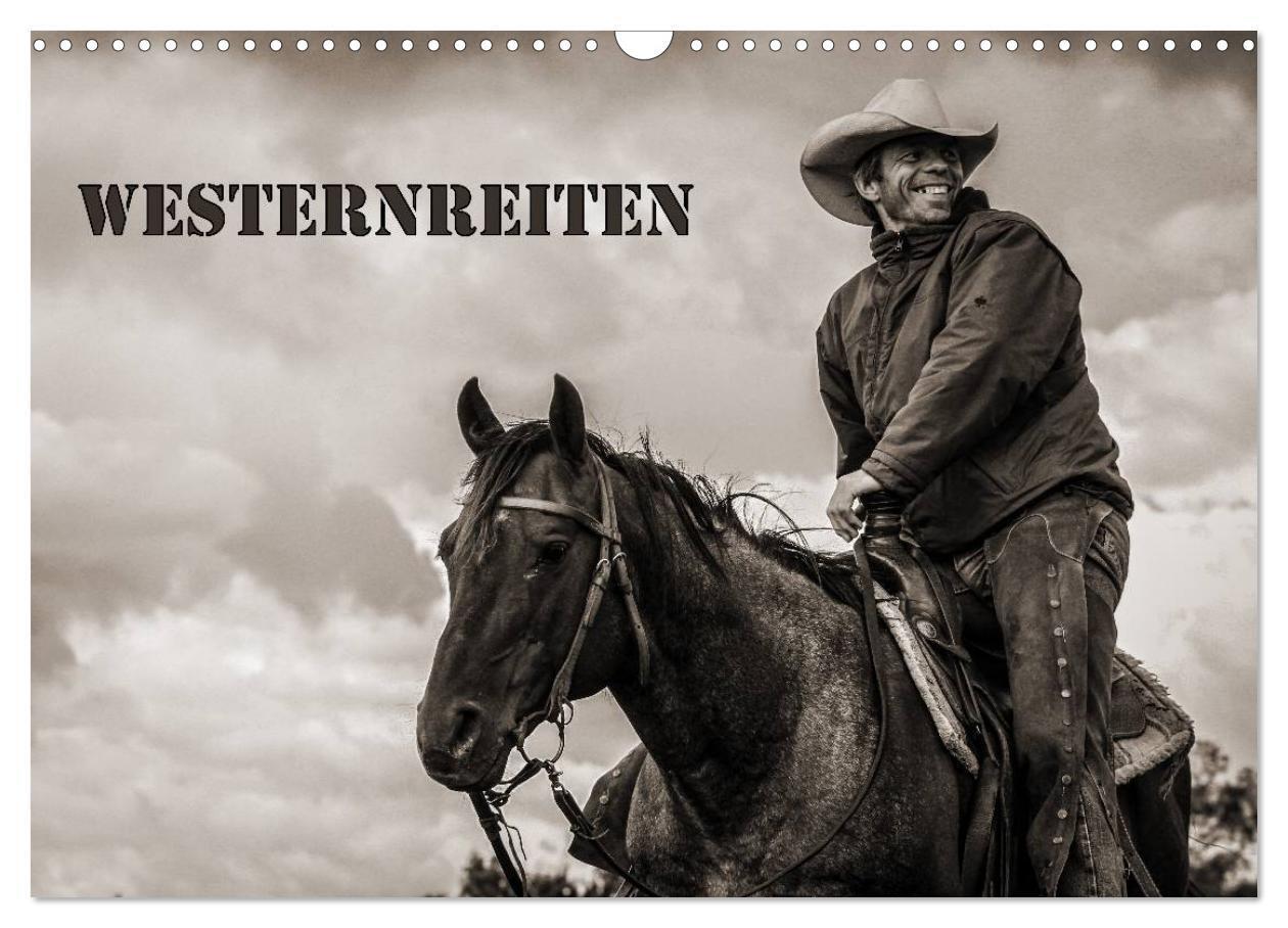 Cover: 9783435569656 | Westernreiten (Wandkalender 2025 DIN A3 quer), CALVENDO Monatskalender