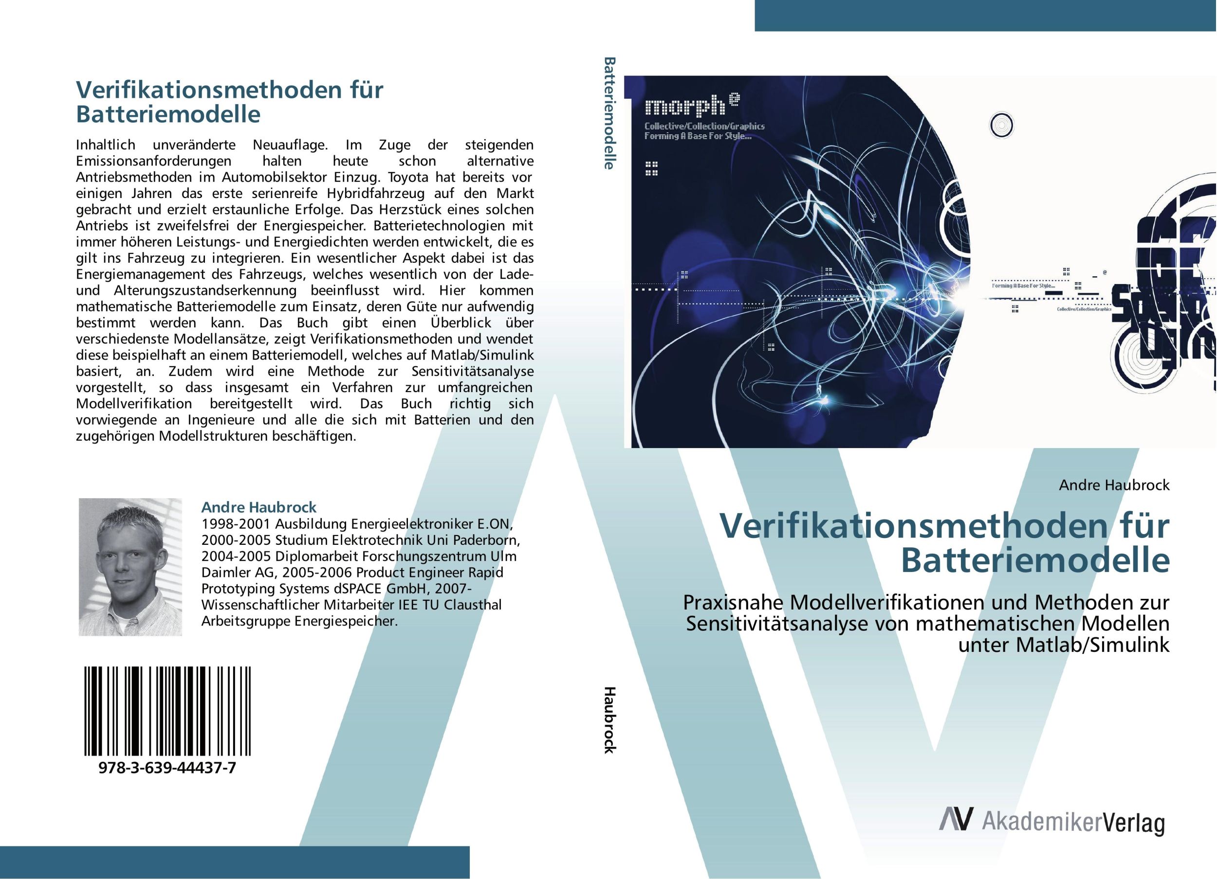 Cover: 9783639444377 | Verifikationsmethoden für Batteriemodelle | Andre Haubrock | Buch