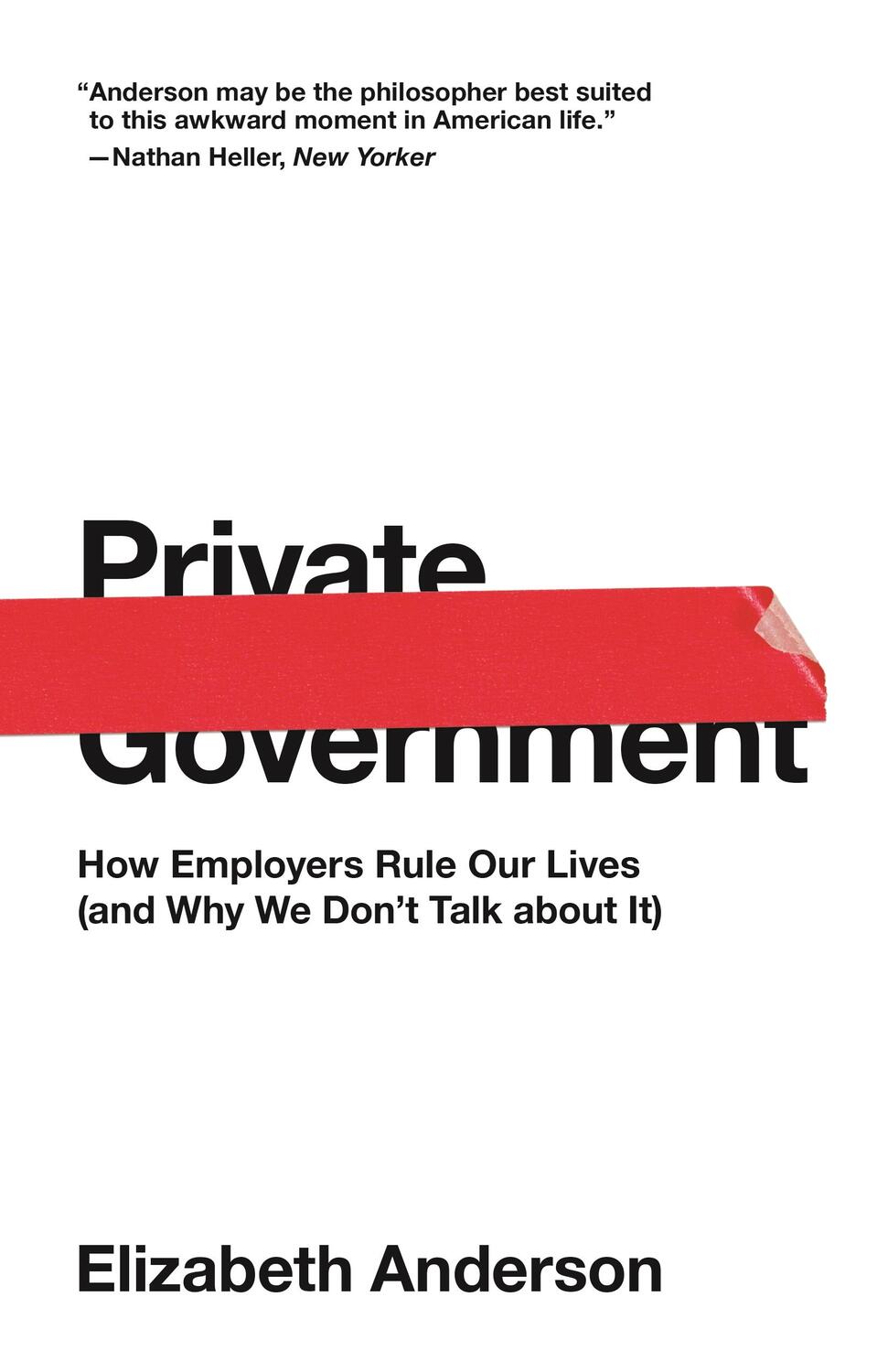 Cover: 9780691192246 | Private Government | Elizabeth Anderson | Taschenbuch | Englisch