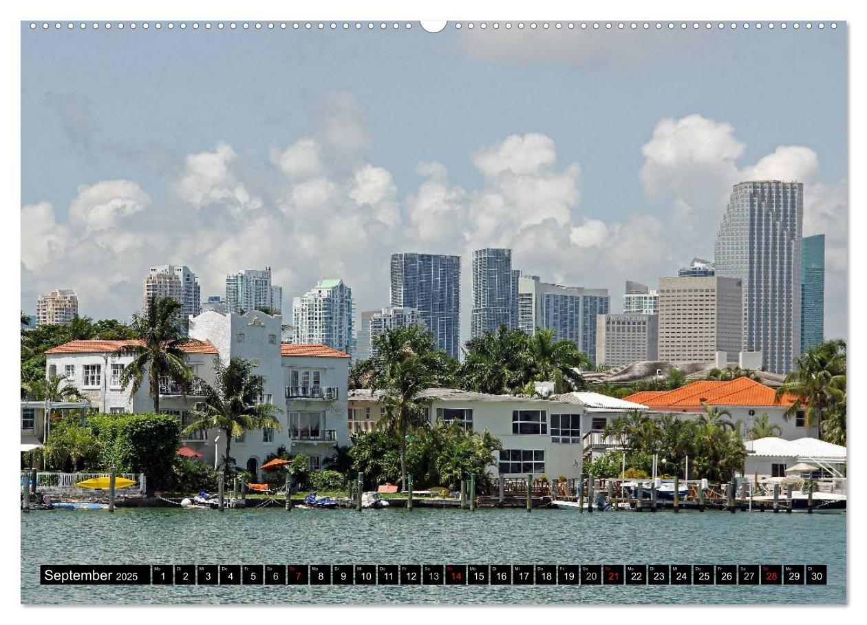 Bild: 9783435827756 | MIAMI (Wandkalender 2025 DIN A2 quer), CALVENDO Monatskalender | Damm