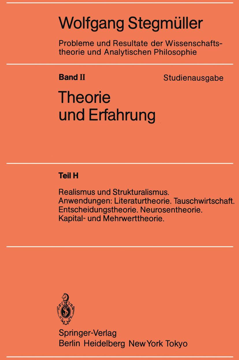 Cover: 9783540157458 | Realismus und Strukturalismus. Anwendungen: Literaturtheorie....