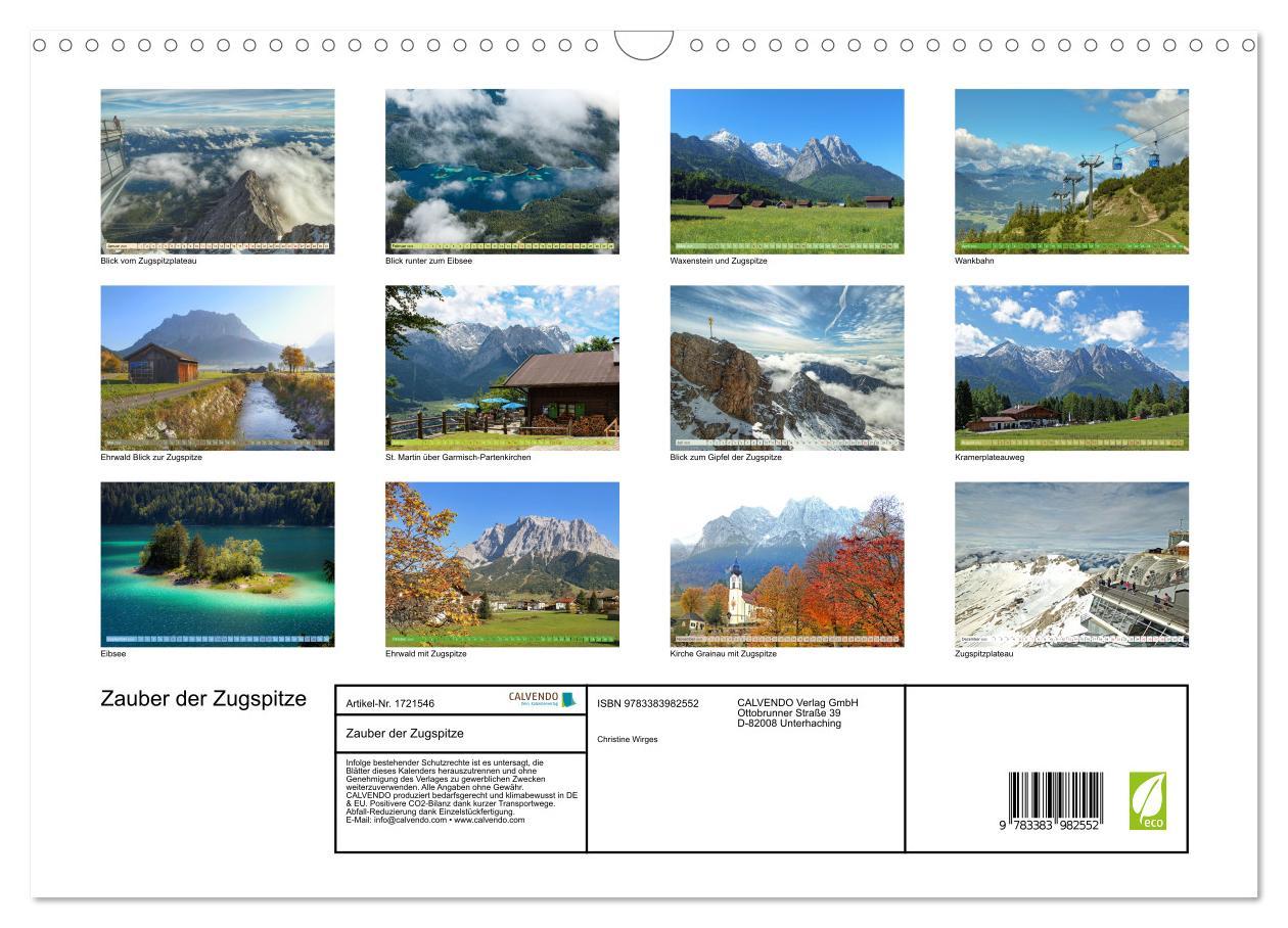 Bild: 9783383982552 | Zauber der Zugspitze (Wandkalender 2025 DIN A3 quer), CALVENDO...