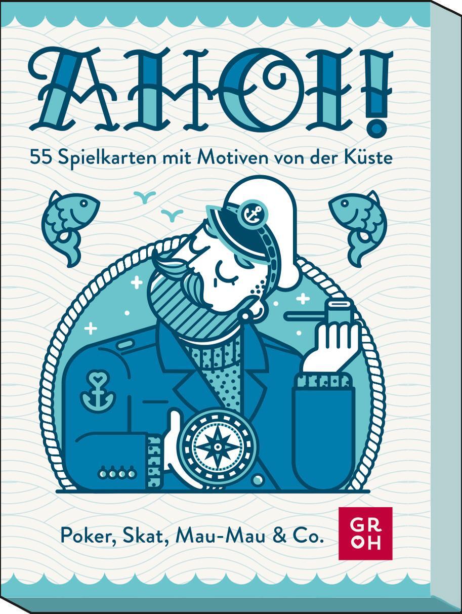 Cover: 4036442012444 | Ahoi! 55 Spielkarten mit Motiven von der Küste | Groh Verlag | Spiel