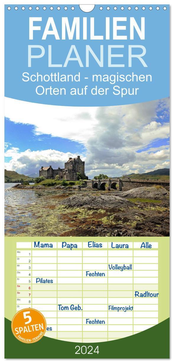 Cover: 9783383063855 | Familienplaner 2024 - Schottland - magischen Orten auf der Spur mit...