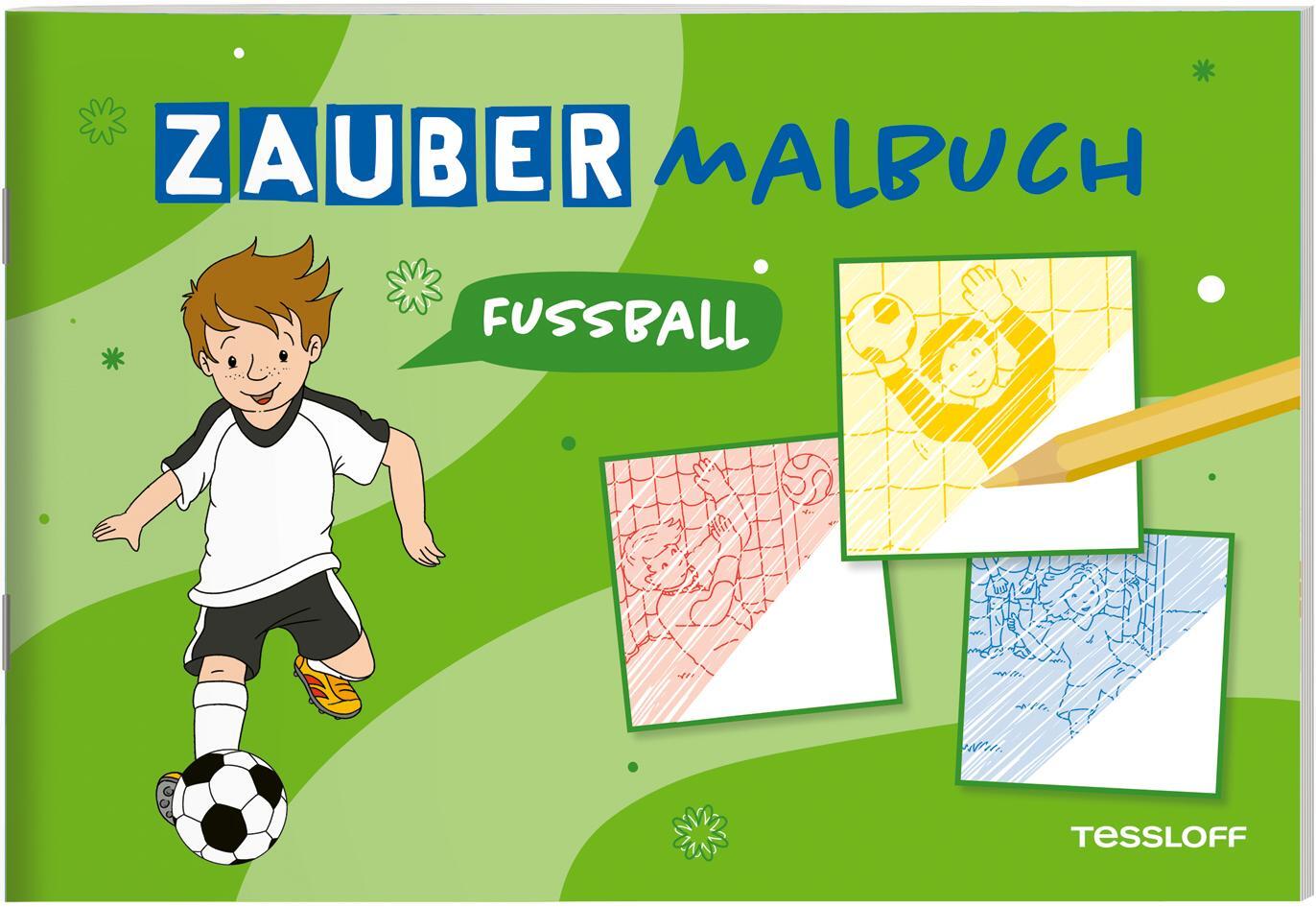 Cover: 9783788646714 | Zaubermalbuch. Fußball | Mit magischen Zauberseiten | Broschüre | 2024