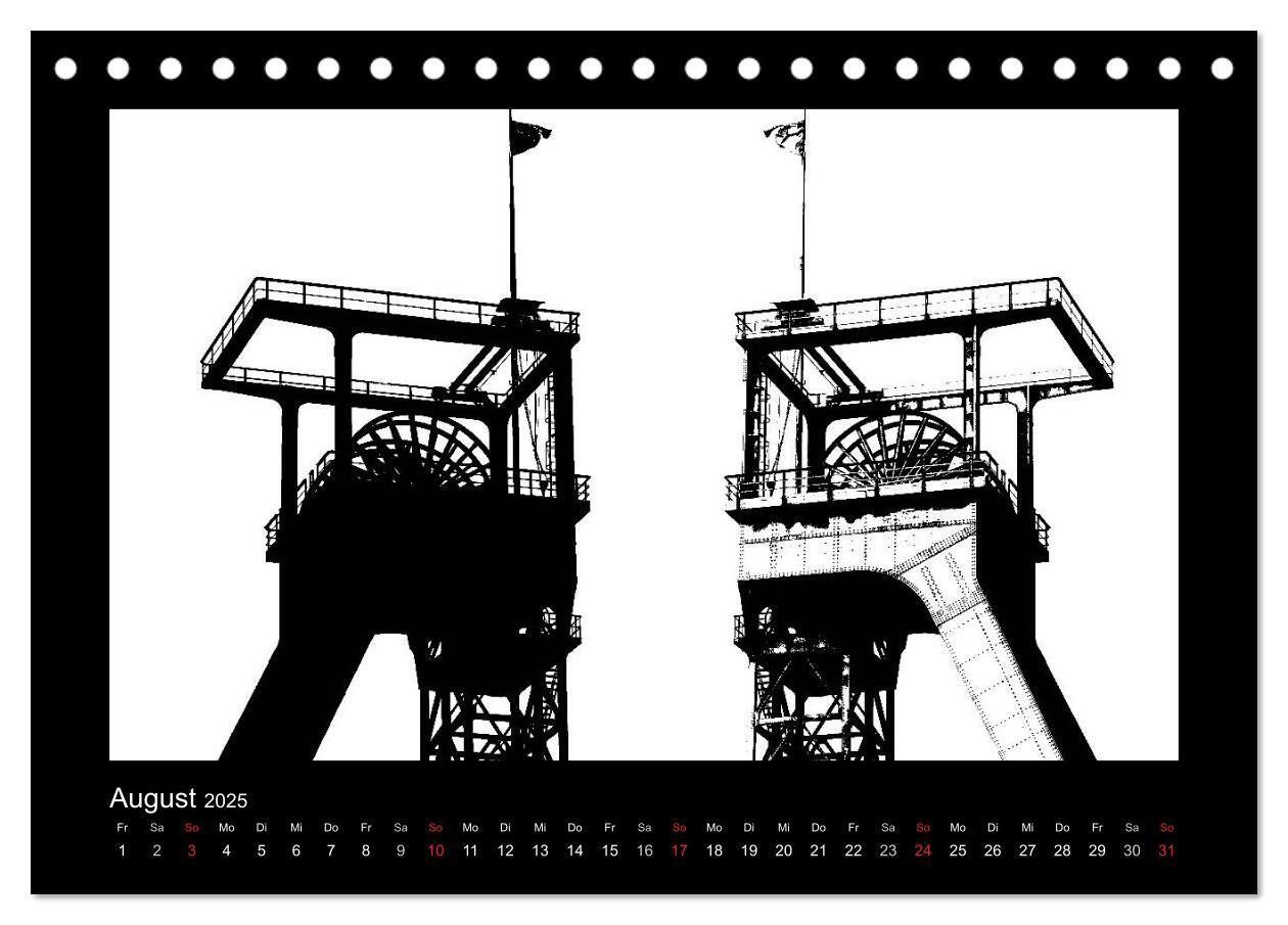 Bild: 9783435580316 | Ruhrpott und Niederrhein in Schwarzweiß (Tischkalender 2025 DIN A5...