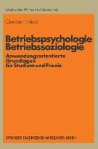 Cover: 9783409397209 | Betriebspsychologie/Betriebssoziologie | Clemens Heidack | Taschenbuch