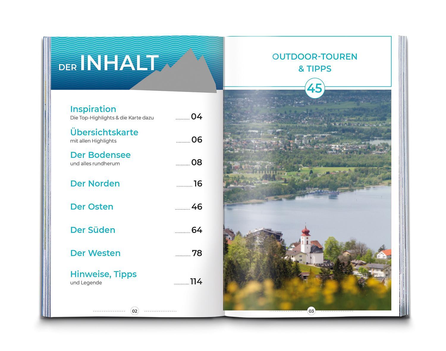 Bild: 9783991540175 | KOMPASS Inspiration Bodensee | 45 Natur- und Wanderhighlights | Buch
