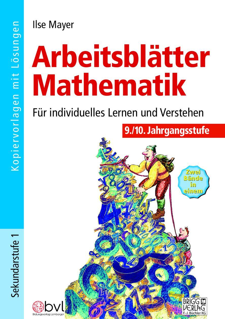 Cover: 9783956601859 | Arbeitsblätter Mathematik 9./10. Klasse | Ilse Mayer | Taschenbuch