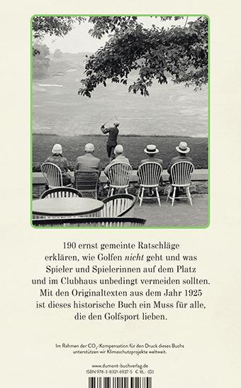 Rückseite: 9783832169275 | Unschlagbar gut golfen | Wertvolle Insidertipps aus dem Jahr 1925