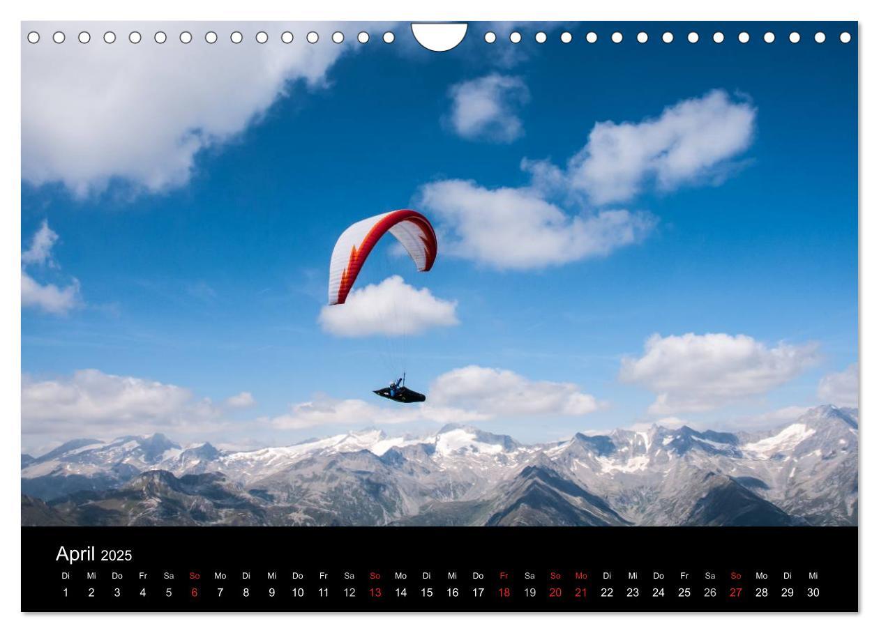 Bild: 9783435631315 | Paragliding - zwischen Himmel und Erde (Wandkalender 2025 DIN A4...