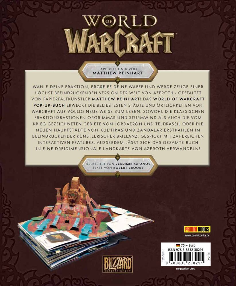 Bild: 9783833238291 | World of Warcraft: Das große Pop-Up Buch | Matthew Reinhart | Buch