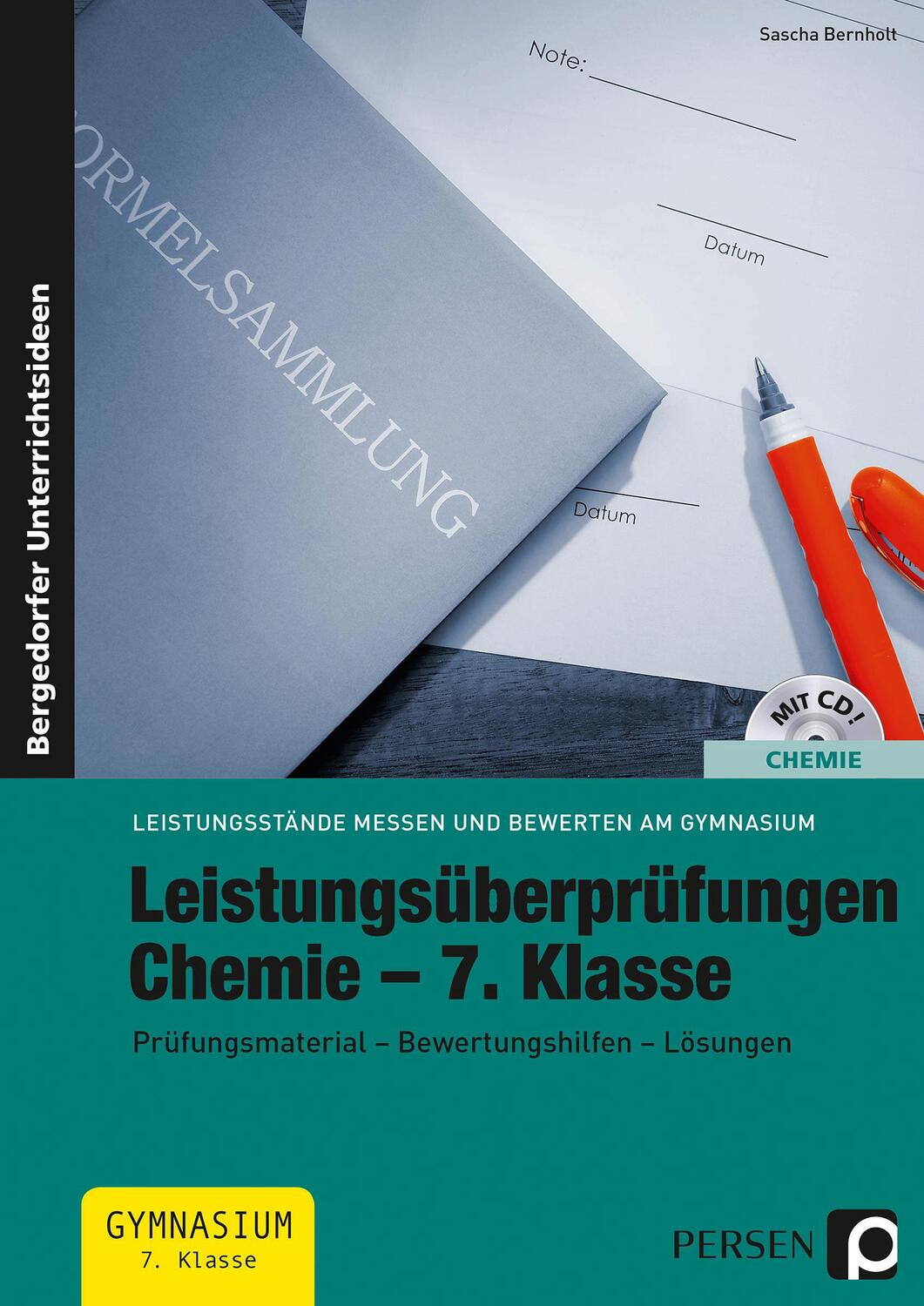 Cover: 9783403200888 | Leistungsüberprüfungen Chemie - 7. Klasse | Sascha Bernholt | Buch