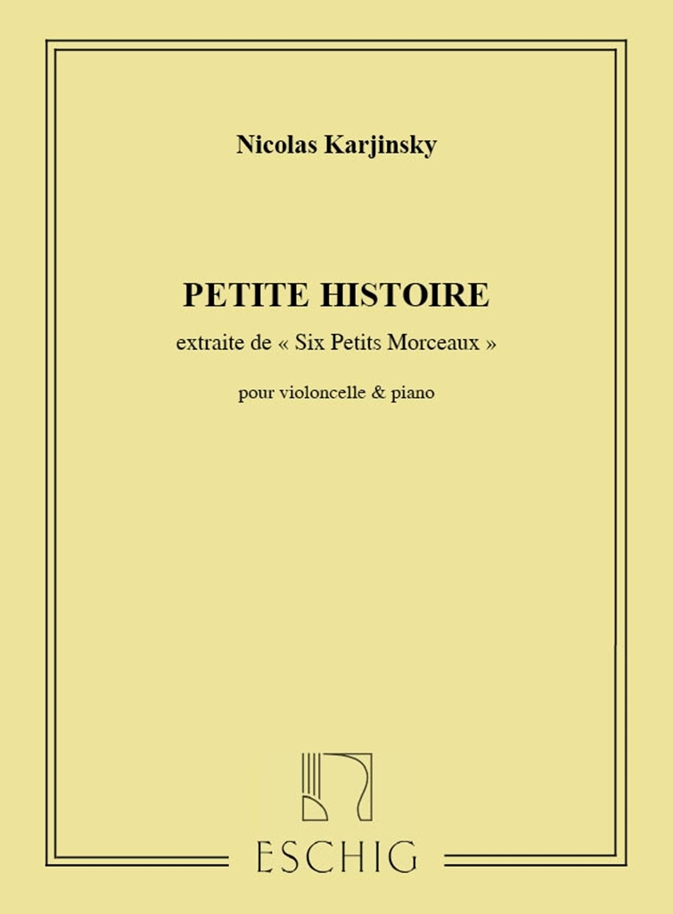 Cover: 9790045018283 | 6 Petits Morceaux N 3 Pet.Histoire Vlc/Piano | 1Re Position | Partitur