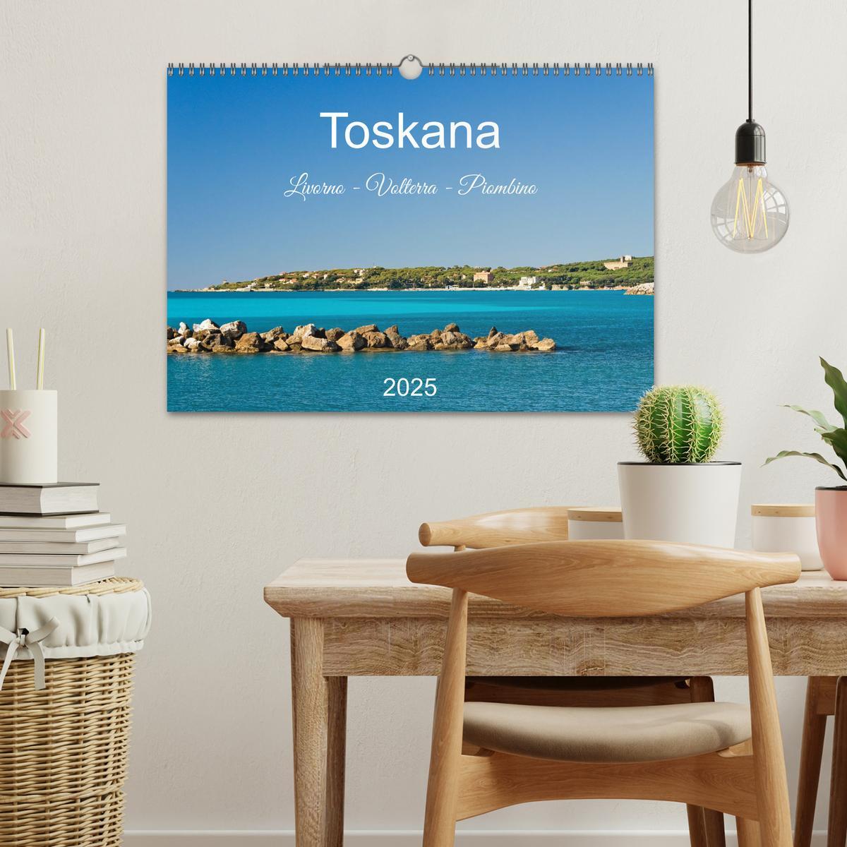 Bild: 9783383998867 | Toskana. Livorno - Volterra - Piombino (Wandkalender 2025 DIN A3...