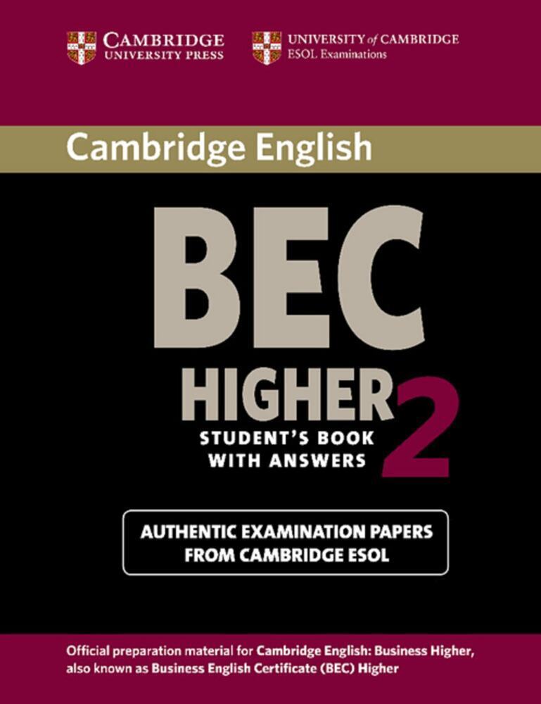 Cover: 9783125340985 | Cambridge BEC, Higher 2, Student's Book with answers | Taschenbuch
