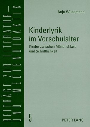 Cover: 9783631509975 | Kinderlyrik im Vorschulalter | Anja Wildemann | Taschenbuch | Deutsch