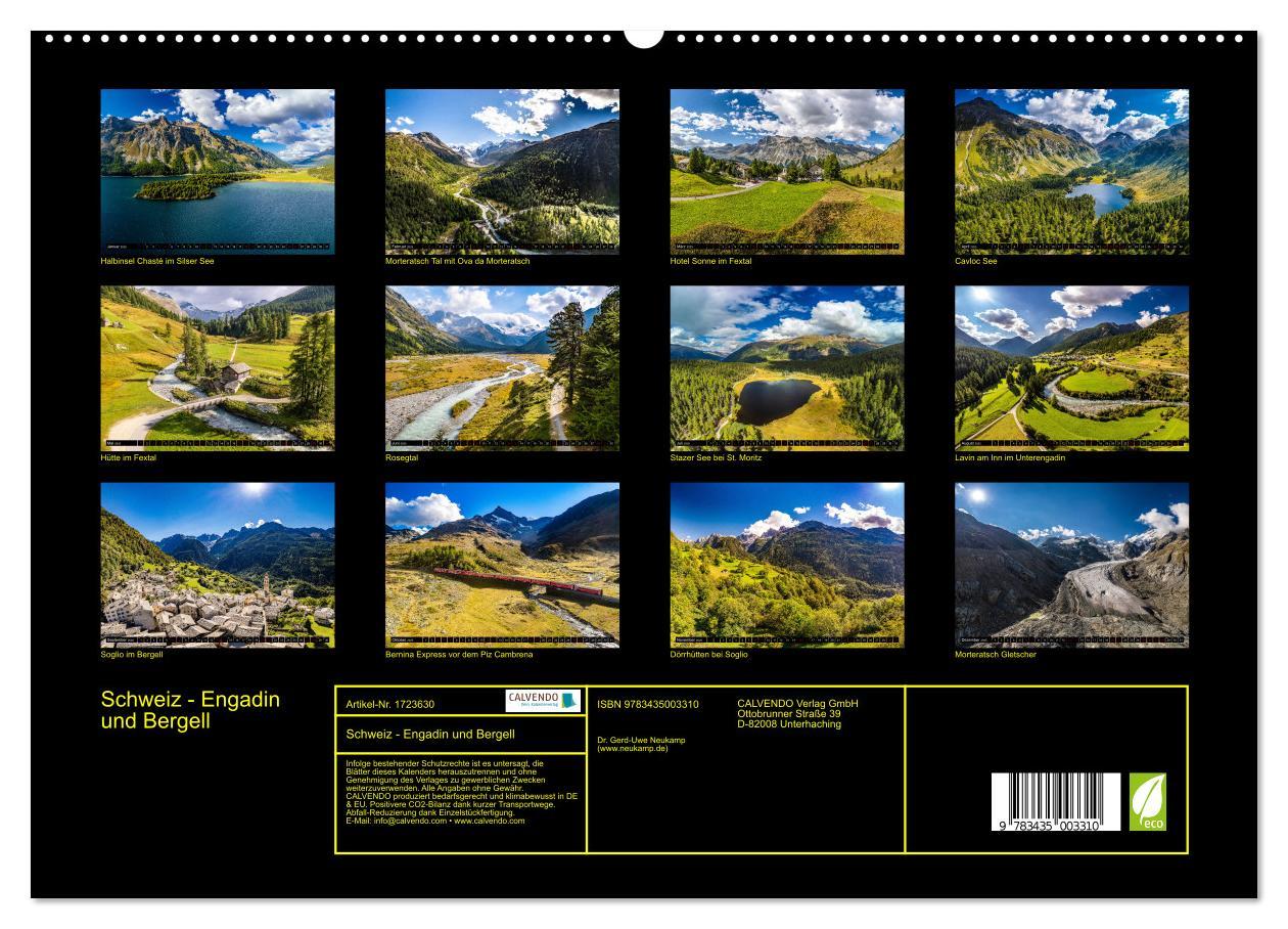 Bild: 9783435003310 | Schweiz - Engadin und Bergell (hochwertiger Premium Wandkalender...