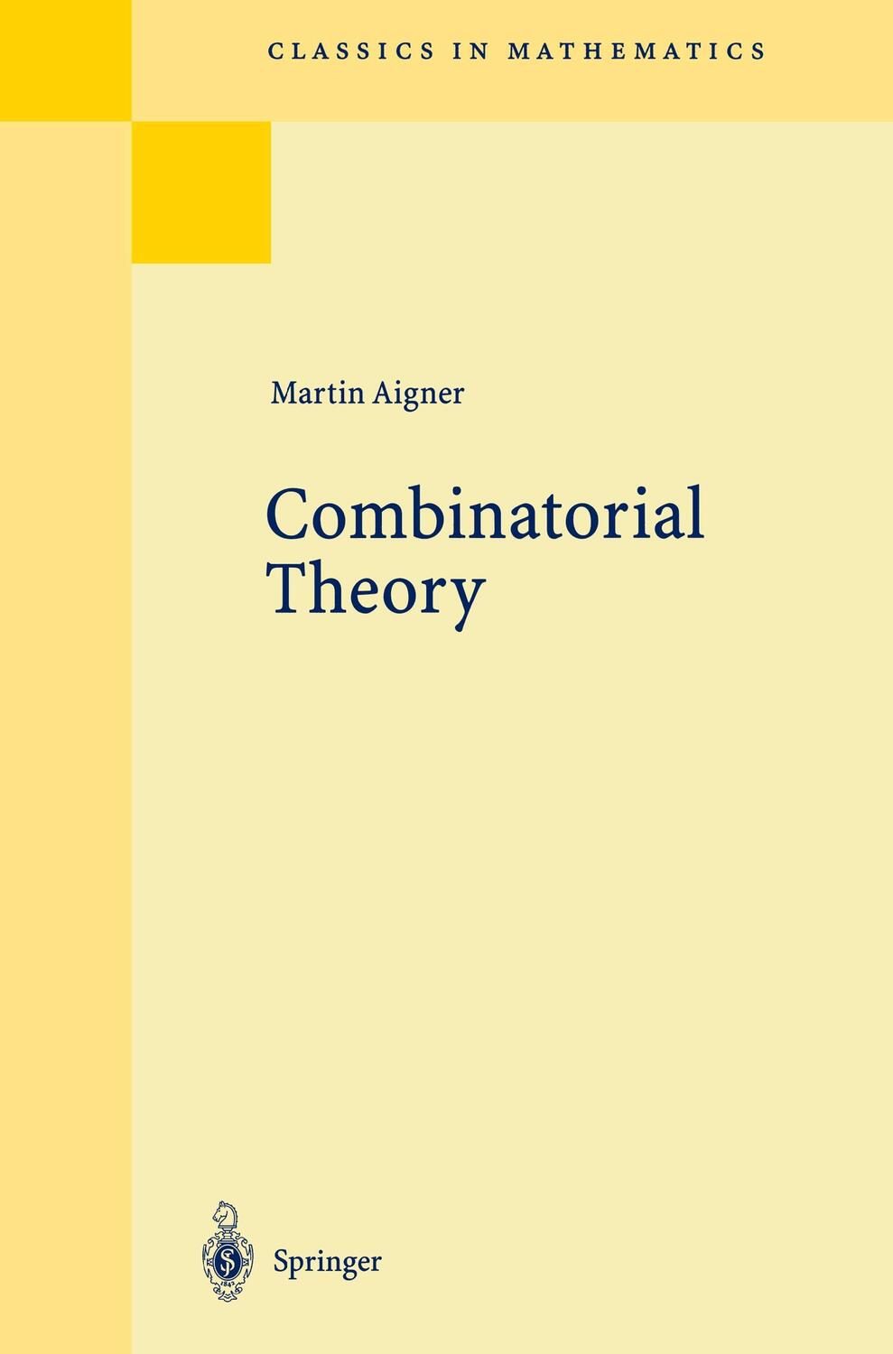 Cover: 9783540617877 | Combinatorial Theory | Martin Aigner | Taschenbuch | Paperback | 1996