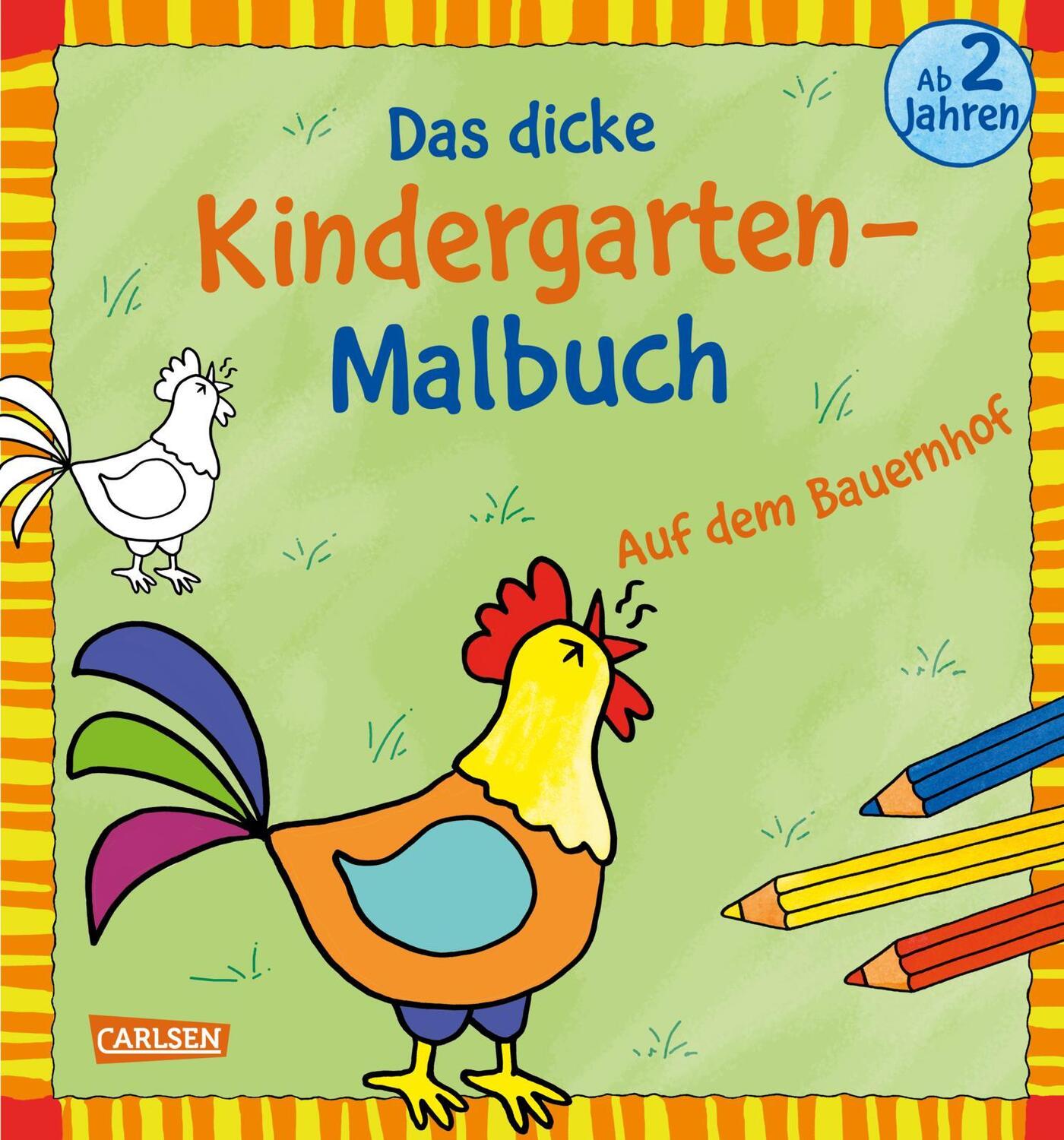 Cover: 9783551191144 | Ausmalbilder für Kita-Kinder: Das dicke Kindergarten-Malbuch: Auf...