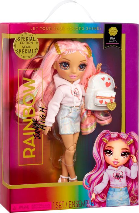 Cover: 35051590781 | Rainbow High Junior High Special Edition Doll- Kia Hart (Pink)