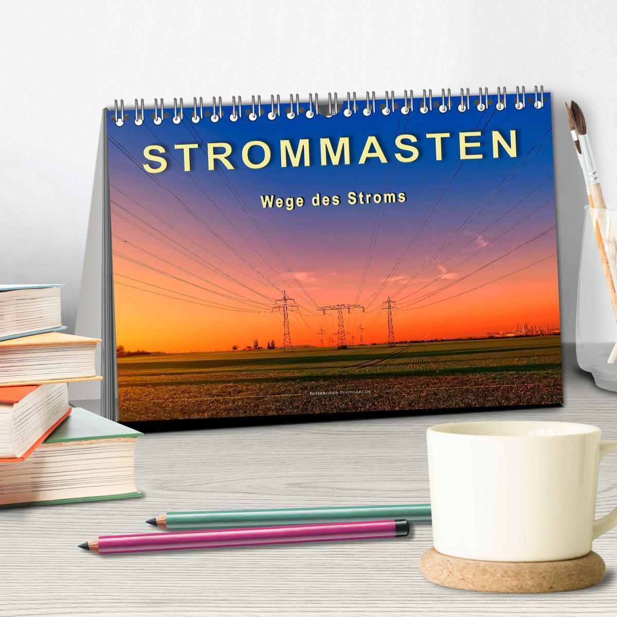 Bild: 9783435258796 | Strommasten - Wege des Stroms (Tischkalender 2025 DIN A5 quer),...