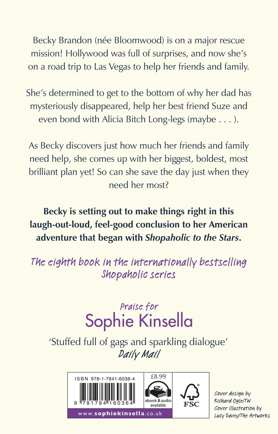 Rückseite: 9781784160364 | Shopaholic to the Rescue | (Shopaholic Book 8) | Sophie Kinsella