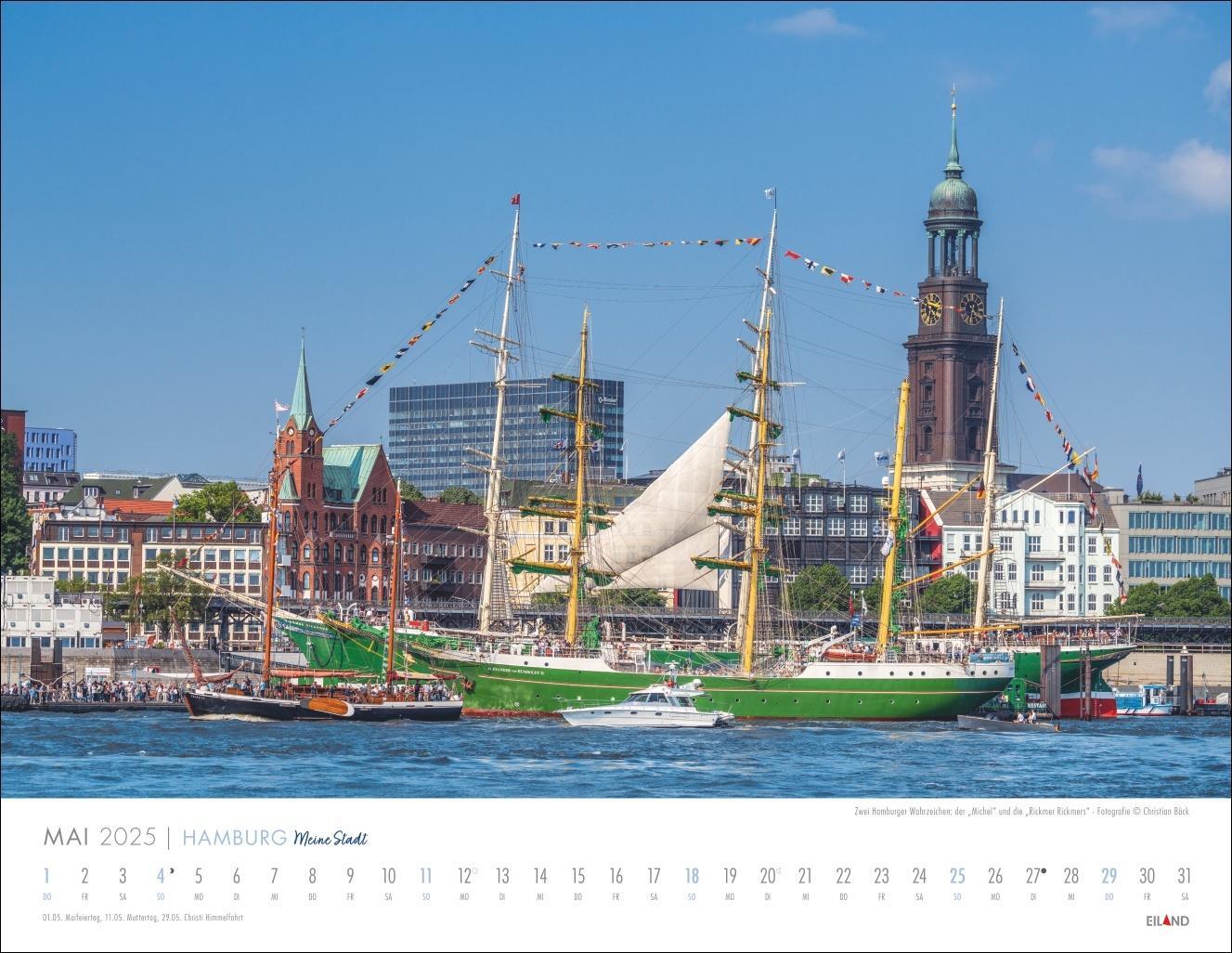 Bild: 9783964023520 | Hamburg - Meine Stadt Kalender 2025 | Eiland | Kalender | 13 S. | 2025