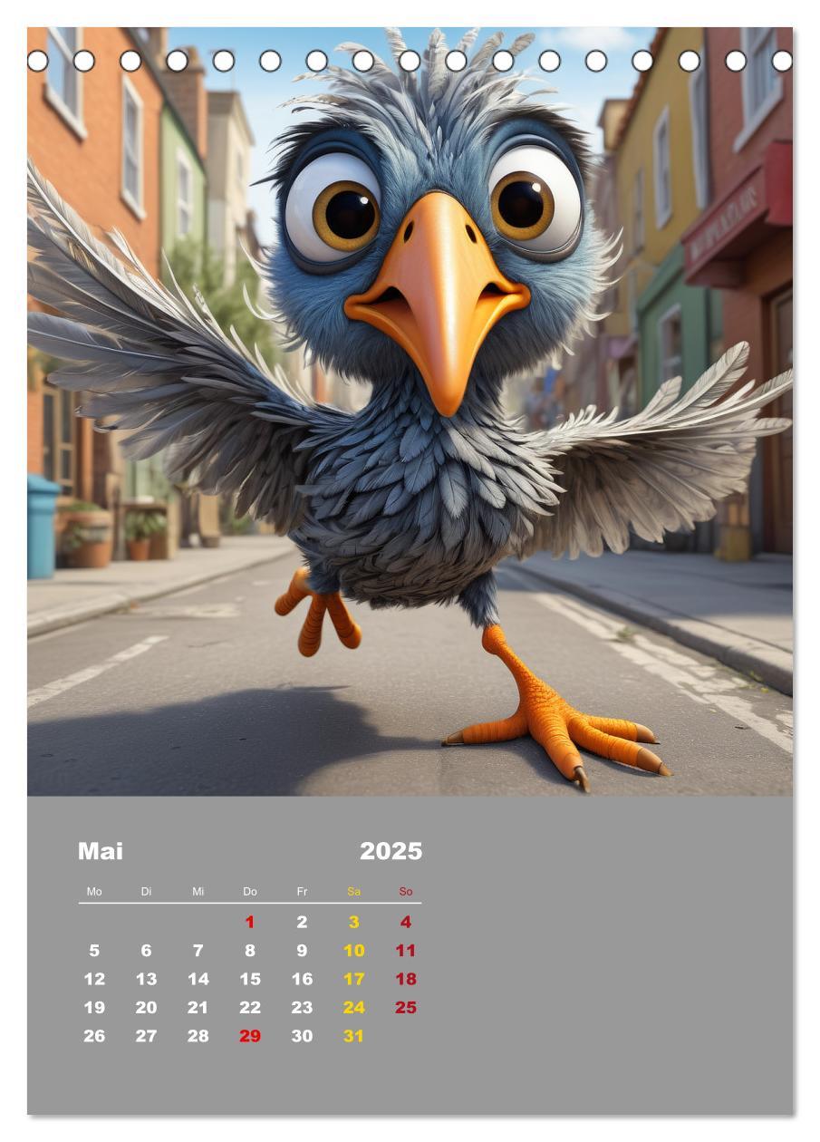 Bild: 9783457150344 | Diese schrägen Vögel (Tischkalender 2025 DIN A5 hoch), CALVENDO...