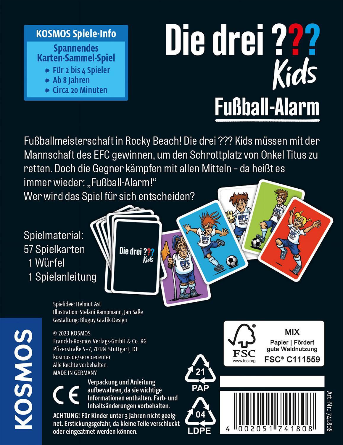 Bild: 4002051741808 | Die drei ??? Kids Fußball-Alarm | Spiel | Spiel | Brettspiel | 741808