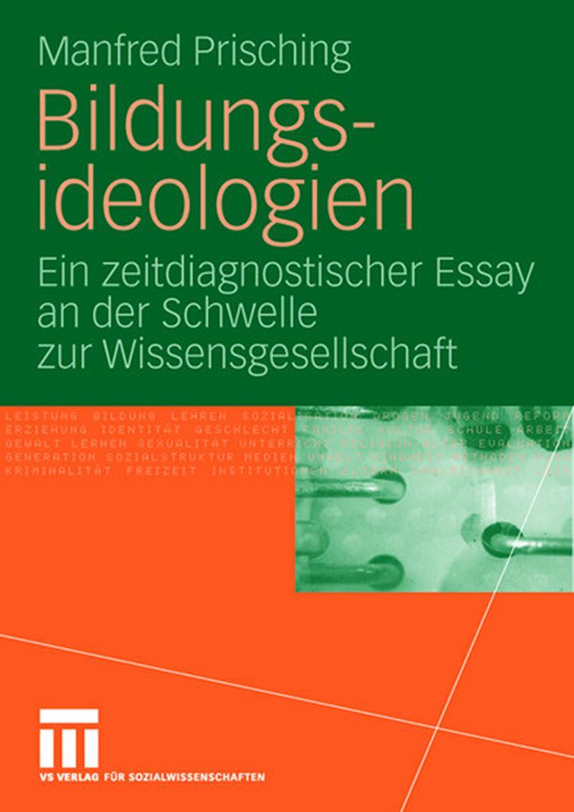 Cover: 9783531159348 | Bildungsideologien | Manfred Prisching | Taschenbuch | vi | Deutsch