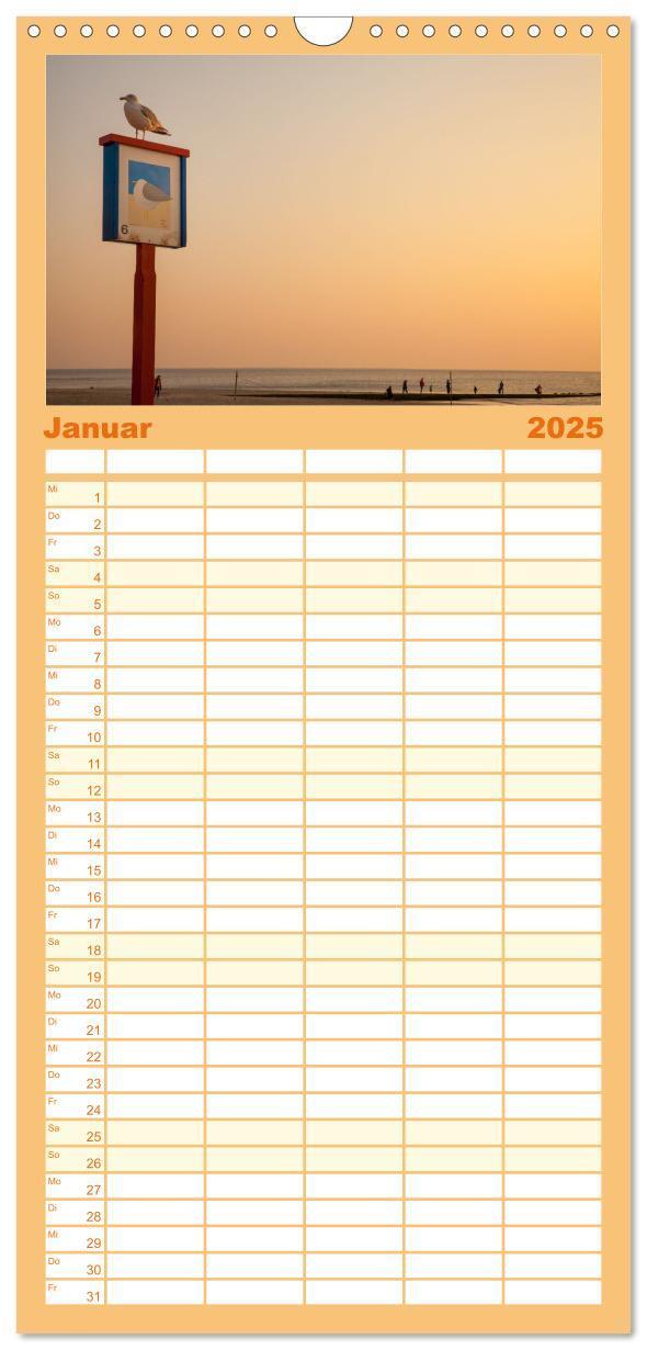 Bild: 9783457102695 | Familienplaner 2025 - Moin Borkum mit 5 Spalten (Wandkalender, 21 x...