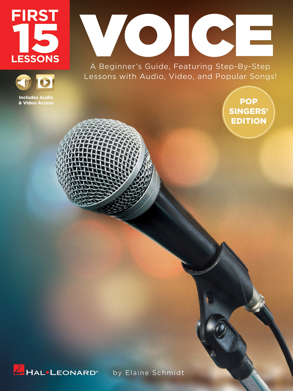 Cover: 888680720216 | First 15 Lessons - Voice (Pop Singers' Edition) | Elaine Schmidt