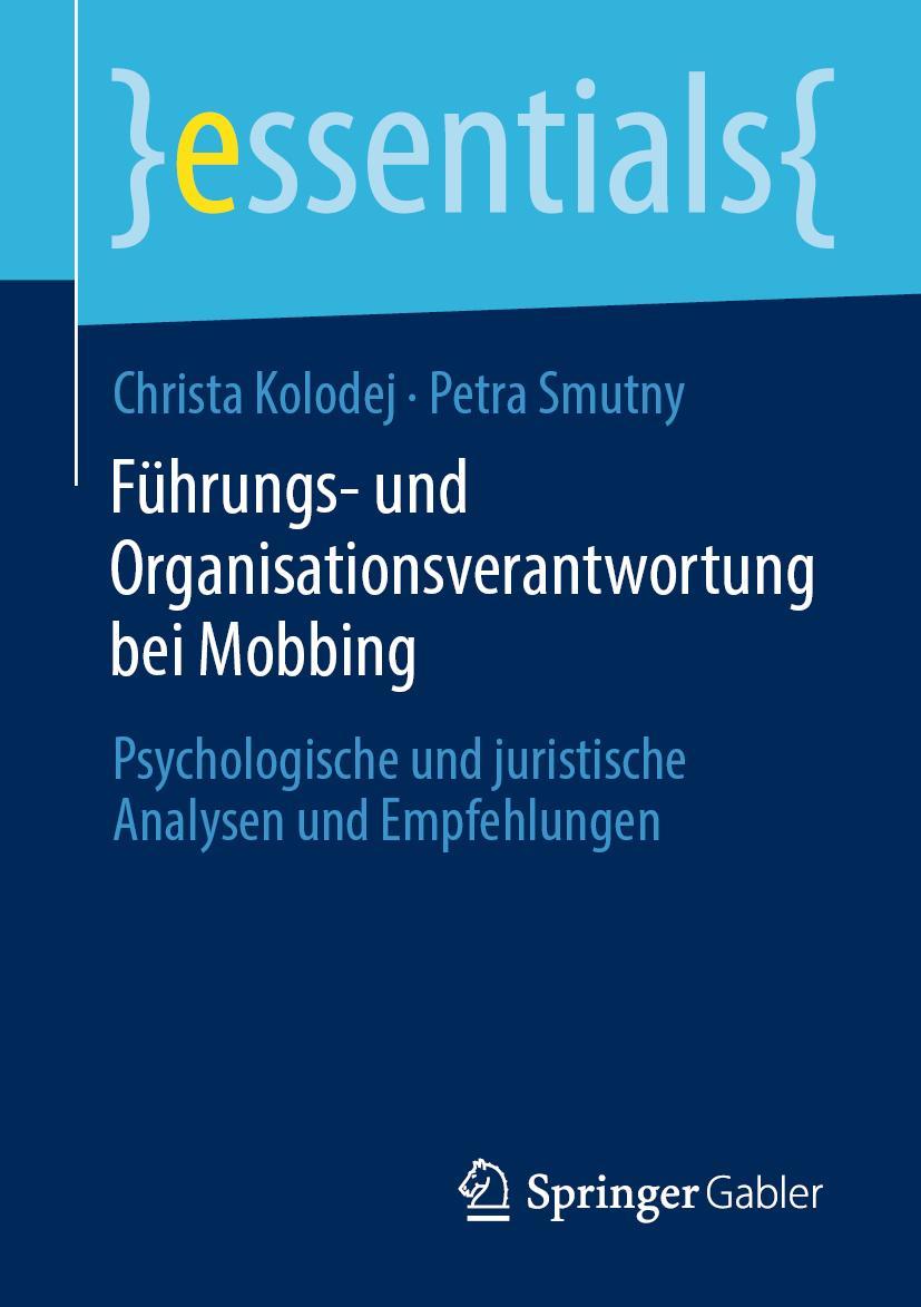 Cover: 9783658295592 | Führungs- und Organisationsverantwortung bei Mobbing | Smutny (u. a.)