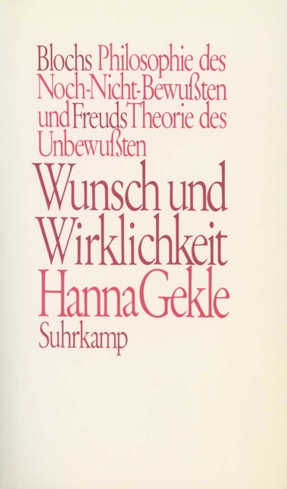 Cover: 9783518577288 | Wunsch und Wirklichkeit | Hanna Gekle | Taschenbuch | Suhrkamp