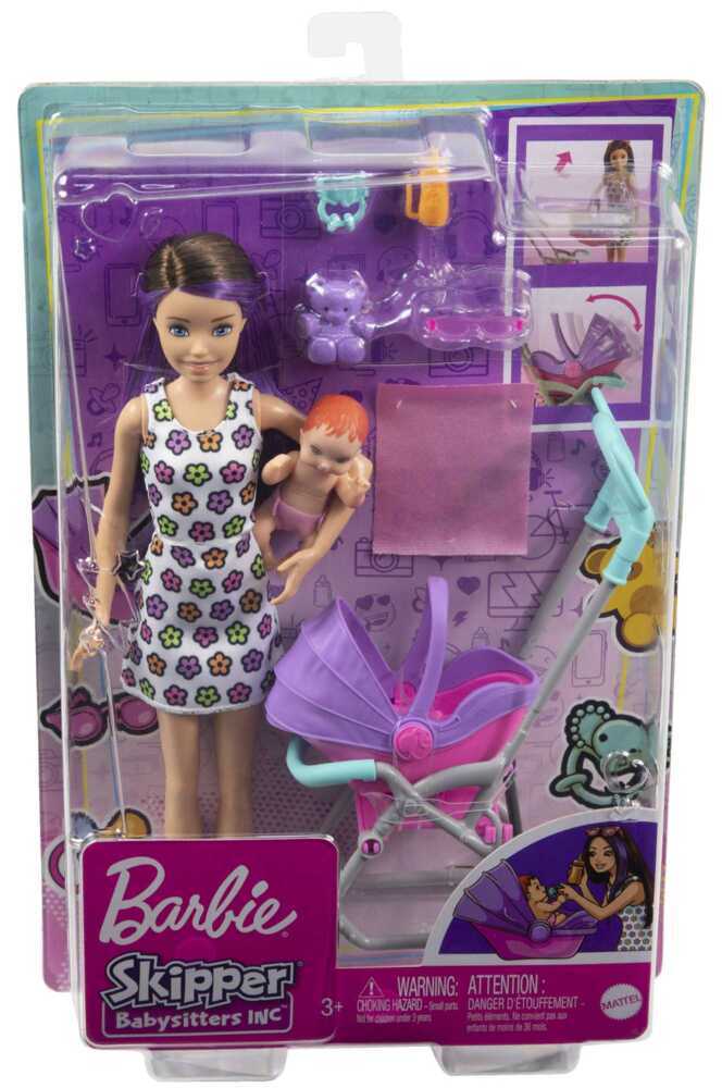 Cover: 887961961928 | Barbie Skipper Babysitters Inc. Puppe mit Kinderwagen, Baby &amp; Zubehör