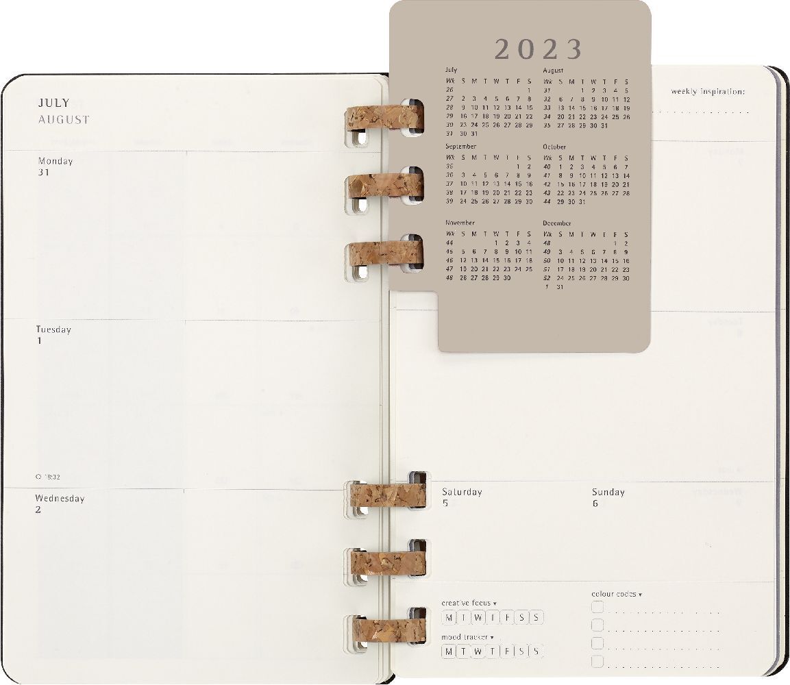 Bild: 8056598858075 | Moleskine 12 Monats Studienplaner mit Spiralbindung 2023/2024,...