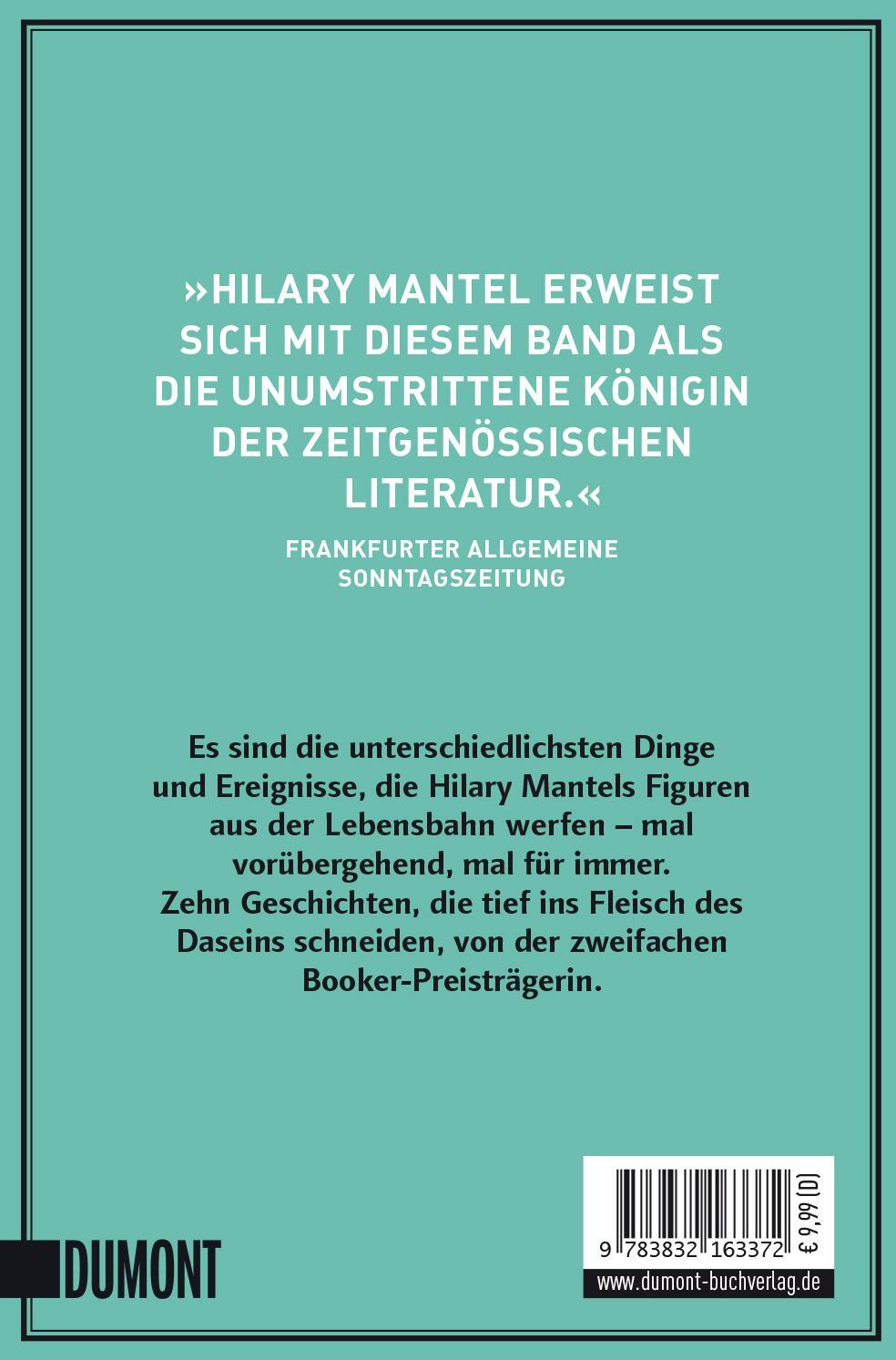 Rückseite: 9783832163372 | Die Ermordung Margaret Thatchers | Erzählungen | Hilary Mantel | Buch