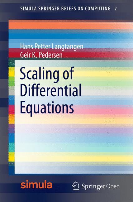 Cover: 9783319327259 | Scaling of Differential Equations | Geir K. Pedersen (u. a.) | Buch
