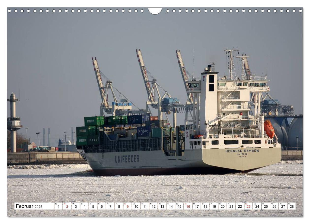 Bild: 9783435782420 | Dicke Pötte im Hafen und auf großer Fahrt (Wandkalender 2025 DIN A3...