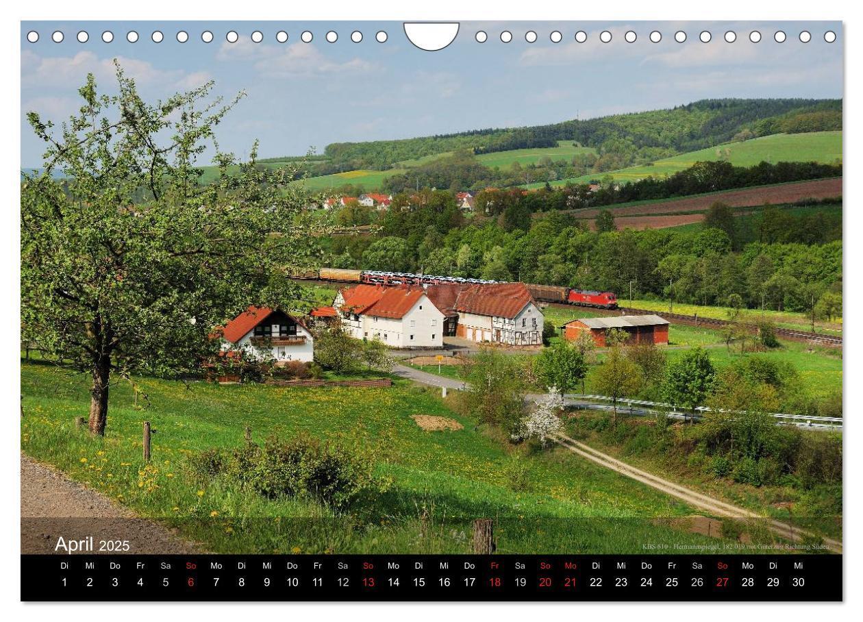 Bild: 9783435618484 | Eisenbahn in Mitteldeutschland (Wandkalender 2025 DIN A4 quer),...