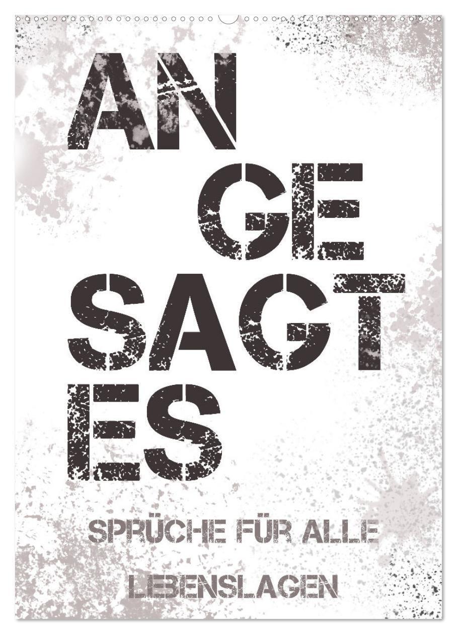 Cover: 9783675631304 | Angesagtes-Sprüche für alle Lebenslagen (Wandkalender 2024 DIN A2...