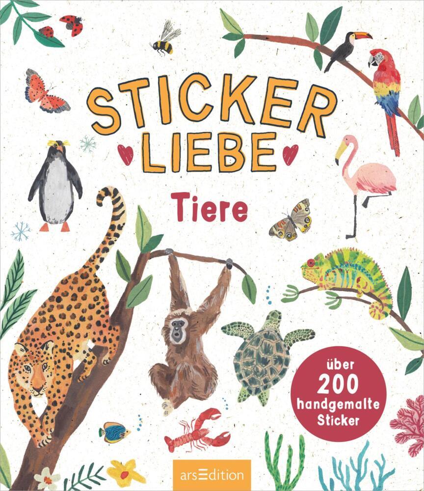 Bild: 4014489131236 | Stickerliebe - Tiere | Über 200 handgemalte Sticker | Sofroniou | 2023