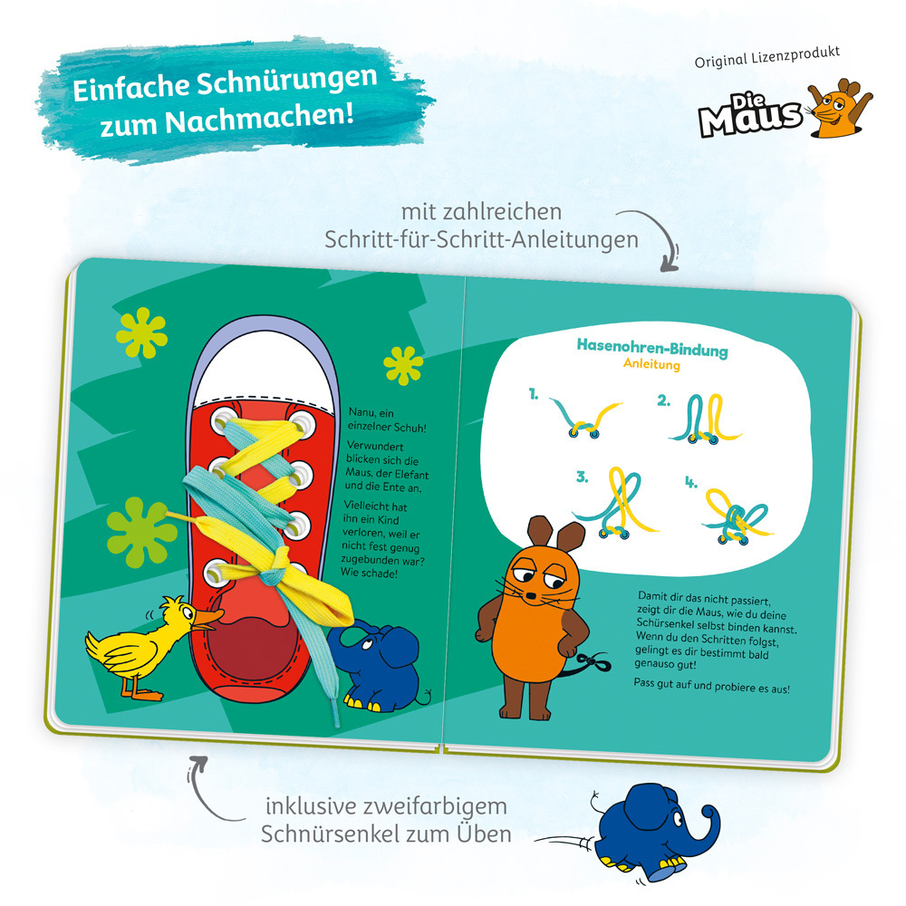 Bild: 9783965523524 | Die Maus Das Schnürsenkelbuch | Trötsch Verlag GmbH &amp; Co.KG | Buch