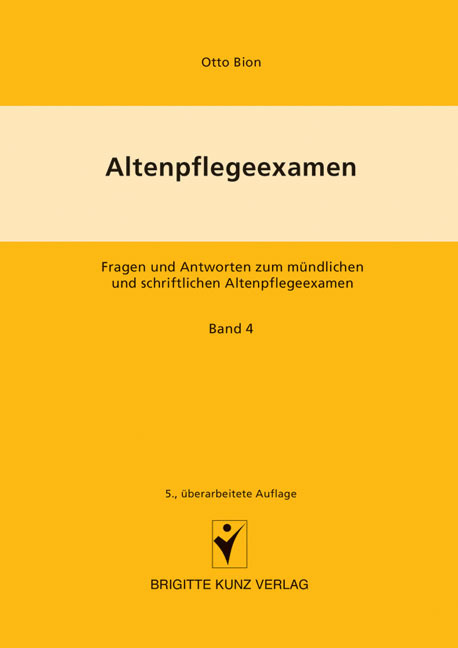 Cover: 9783899934069 | Altenpflegeexamen 4 | Bion | Taschenbuch | 196 S. | Deutsch | 2005