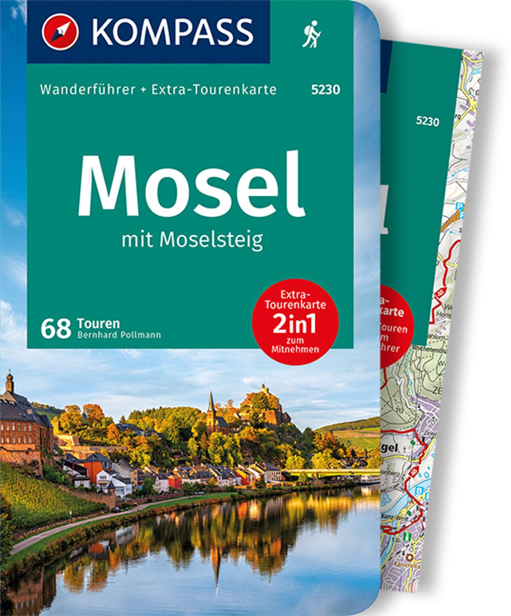 Cover: 9783991211952 | KOMPASS Wanderführer Mosel mit Moselsteig, 68 Touren | Pollmann | Buch