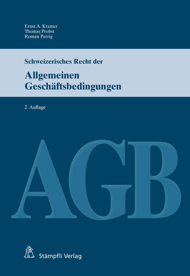 Cover: 9783727226229 | Schweizerisches Recht der Allgemeinen Geschäftsbedingungen (AGB) | L